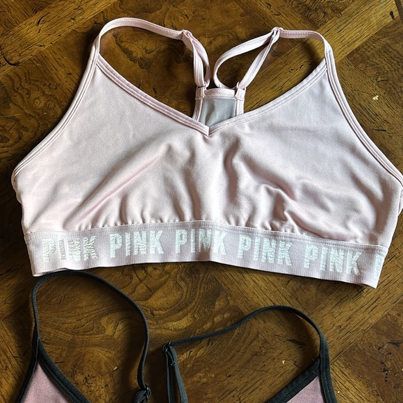 PINK sport Victoria's Secret racer back bras set of 2 size medium - Picture 2 of 11